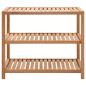 Preview: Badregal Massivholz Walnuss 65x40x55 cm