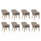 Preview: 9-tlg. Garten-Essgruppe mit Auflagen Poly Rattan