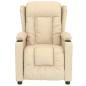 Preview: Massagesessel Creme Stoff