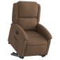 Preview: Relaxsessel mit Aufstehhilfe Braun Stoff