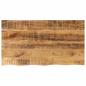Preview: ARDEBO.de - Tischplatte 110x60x3,8 cm Baumkante Massivholz Raues Mangoholz