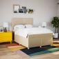 Preview: Boxspringbett mit Matratze Creme 140x190 cm Stoff