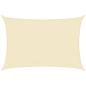 Preview: Sonnensegel 160 g/m² Creme 3,5x4,5 m HDPE