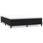Preview: Boxspringbett ohne Matratze Schwarz 180x220 cm Samt