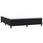 Preview: Boxspringbett ohne Matratze Schwarz 180x220 cm Samt