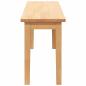 Preview: Bank 110 cm Massivholz Gummibaum