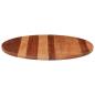Preview: Tischplatte Massivholz Akazie Rund 25-27 mm 80 cm