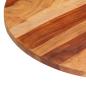 Preview: Tischplatte Massivholz Akazie Rund 25-27 mm 80 cm
