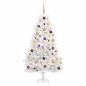 Preview: Künstlicher Weihnachtsbaum 180 cm PVC und Stahl Weiß
