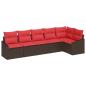 Preview: Sofa Set 6 stk. Braun [Synthetisch]: Poly Rattan