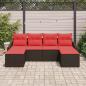 Preview: Sofa Set 6 stk. Braun [Synthetisch]: Poly Rattan