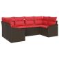 Preview: Sofa Set 6 stk. Braun [Synthetisch]: Poly Rattan