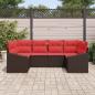 Preview: Sofa Set 6 stk. Braun [Synthetisch]: Poly Rattan