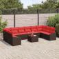 Preview: Sofa Set 11 stk. Braun [Synthetisch]: Poly Rattan