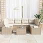 Preview: Gartensofa-set 8 stk. Beige und Creme Poly-Rattan
