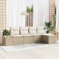 Preview: ARDEBO.de - Garten-Sofa-Set 5 stk. Beige und Creme Poly-Rattan