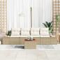 Preview: Garten-Sofa-Set 5 stk. Beige Poly Rattan
