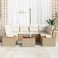 Preview: Garten-Sofa-Set 7 stk. Beige Poly Rattan