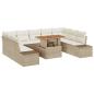 Preview: Garten-Sofa-Set 10 stk. Beige Poly Rattan
