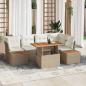 Preview: ARDEBO.de - Garten-Sofa-Set 10 stk. Beige Poly Rattan