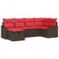 Preview: Sofa Set 6 stk. Braun Poly-Rattan