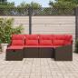 Preview: Sofa Set 6 stk. Braun Poly-Rattan