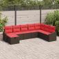 Preview: ARDEBO.de - Gartensofa-set 8 stk. Poly-Rattan