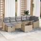 Preview: ARDEBO.de - Gartensofa-set 8 stk. Poly-Rattan