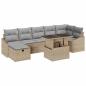Preview: Gartensofa-set 8 stk. Poly-Rattan