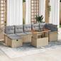 Preview: ARDEBO.de - Gartensofa-set 8 stk. Beige Poly-Rattan