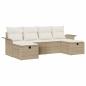 Preview: Gartensofa-set 6 stk. Poly Rattan