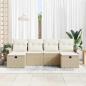 Preview: Gartensofa-set 6 stk. Poly Rattan