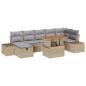 Preview: Garten-Sofa-Set 8 stk. Beige Poly-Rattan