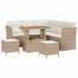 Preview: Gartensofa-set 8 Stk. 5-Sitzanzahl Beige und Creme Poly-Rattan