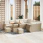 Preview: ARDEBO.de - Gartensofa-set 12 stk. 12-Sitzanzahl Beige und Creme