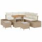 Preview: Gartensofa-set 8 stk. Beige Poly Rattan