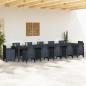 Preview: Gartentisch Anthrazit 400 x 100 x 73 cm Poly-Rattan