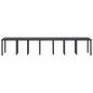 Preview: Gartentisch Anthrazit 400 x 100 x 73 cm Poly-Rattan