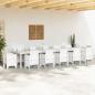 Preview: Gartentisch Weiß 400 x 100 x 73 cm Poly-Rattan
