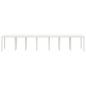 Preview: Gartentisch Weiß 400 x 100 x 73 cm Poly-Rattan
