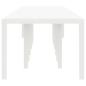 Preview: Gartentisch Weiß 400 x 100 x 73 cm Poly-Rattan