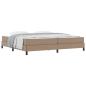 Preview: Bettrahmen mit Matratze Cappuccino 200 x 200 cm Stoff