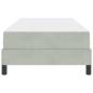 Preview: Boxspringbett mit Matratze Hellgrau 90 x 220 cm Stoff