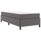 Preview: Bettrahmen mit Matratze Grau 80 x 200 cm Stoff