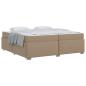 Preview: Bettrahmen Cappuccino 200 x 200 cm Stoff