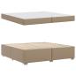 Preview: Bettrahmen Cappuccino 200 x 200 cm Stoff