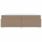 Preview: Bettrahmen Cappuccino 200 x 200 cm Stoff