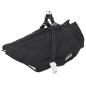 Preview: ARDEBO.de - Hundemantel Schwarz L52 Fleece und Polyester