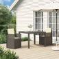Preview: ARDEBO.de - Garten Essgruppe 3 stk. Hellgrau und Creme PP