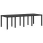 Preview: Garten Essgruppe 9 stk. Anthrazit und Creme PP
